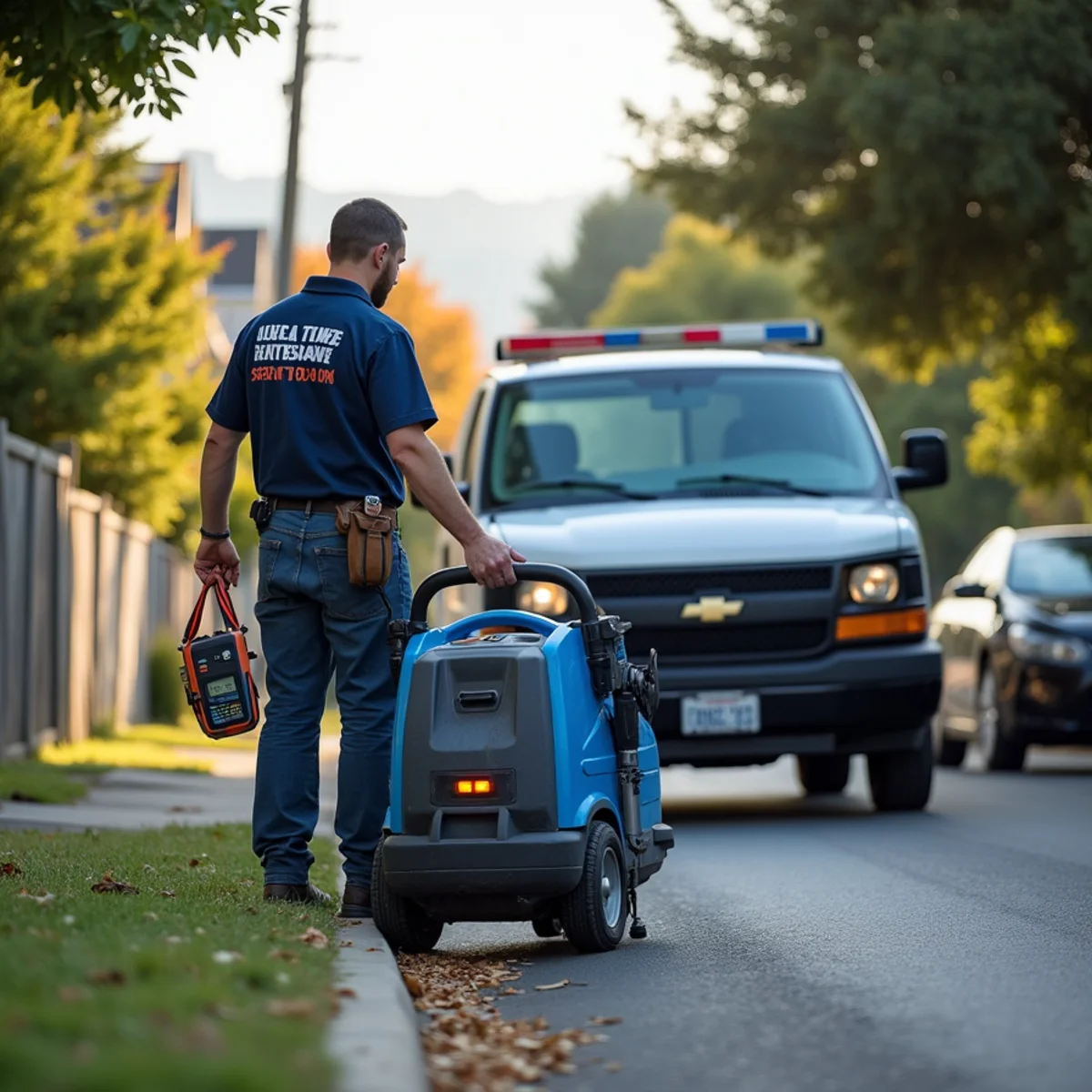 Water damage restoration crew responding to a home in Laurel District