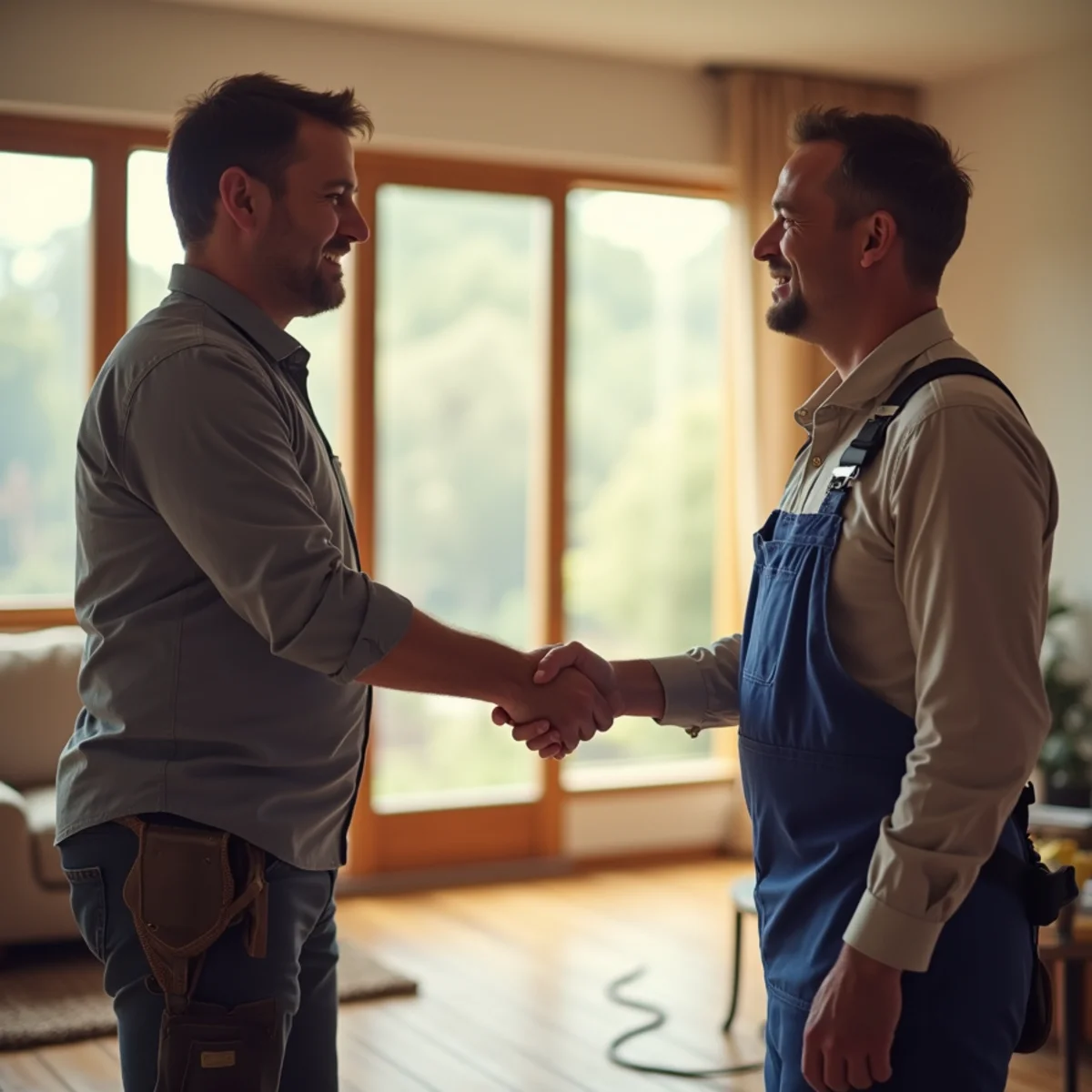 Satisfied Oakland homeowners after professional water damage restoration